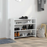 Vidaxl Shoe Rack 80x25x62 cm forarbejdet træhvide