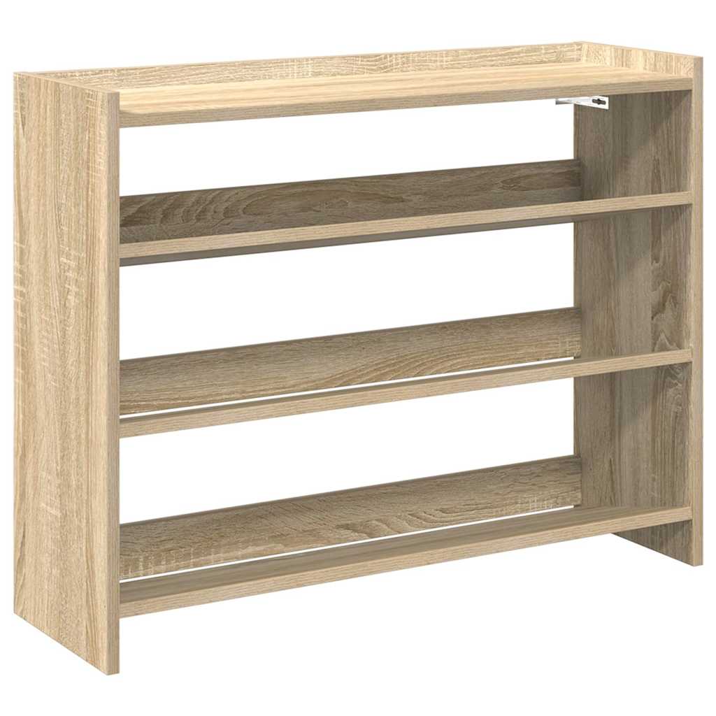 Vidaxl Shoe Rack 80x25x62 cm przetworzone drewno sonoma dębowe kolorowe