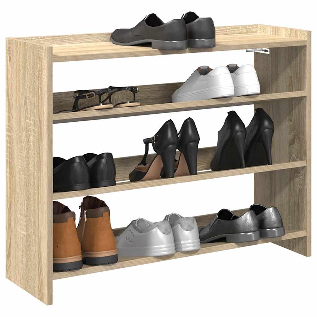 Vidaxx Schuhregal 80x25x62 cm, fertiges Holz Sonoma-Eiche-farbig