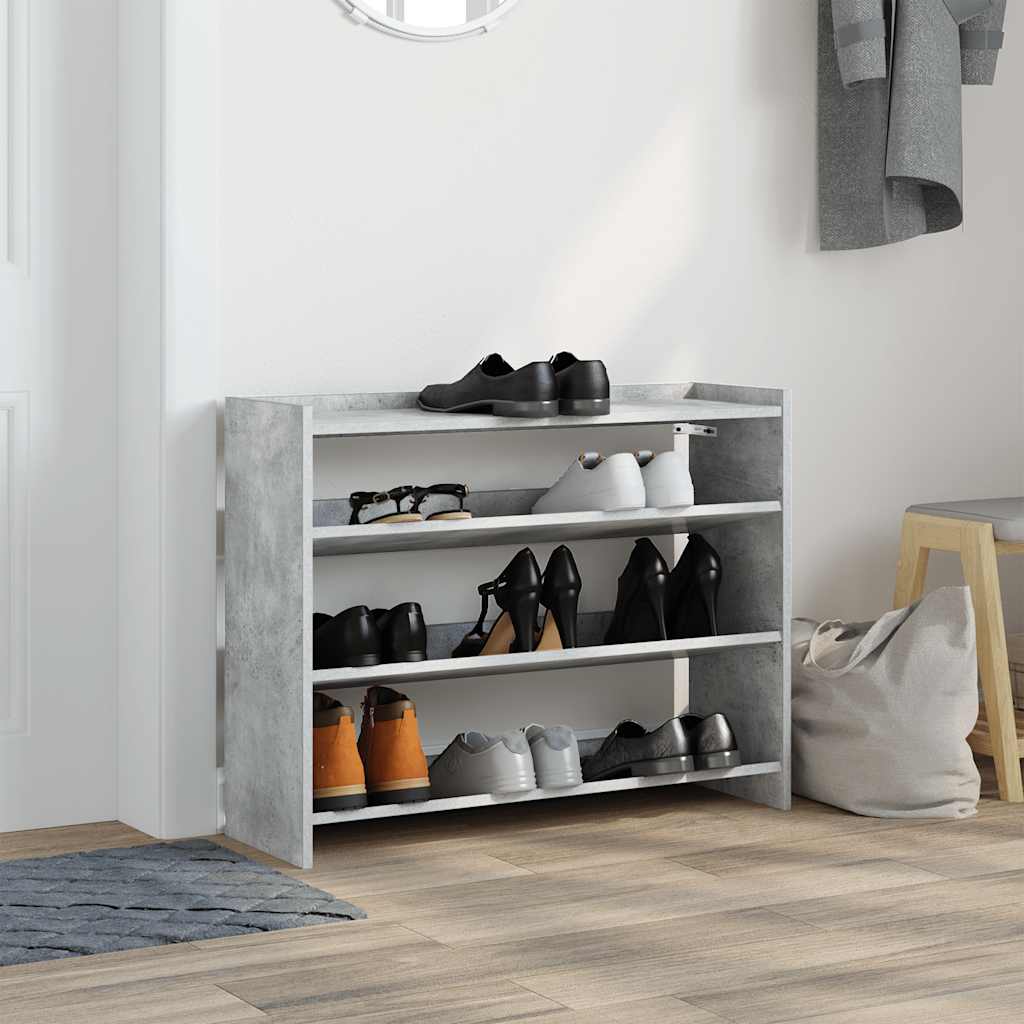 Vidaxl Schong Rack 80x25x62 cm veraarbechte Holzkonkrete Präis