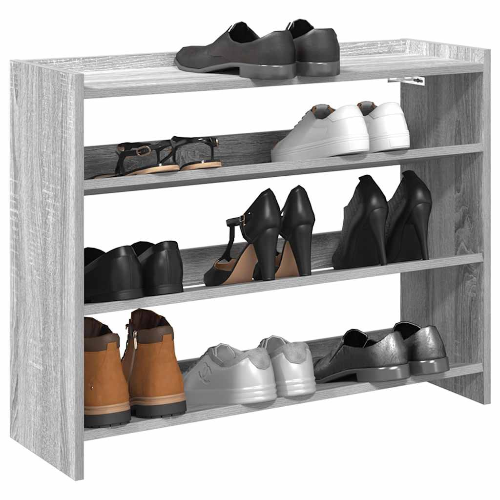 Vidaxl Schong Rack 80x25x62 CM verschafft Holz Grey Sonoma Oakfaarf