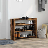 VIDAXL -Schuhregal 80x25x62 cm verarbeitetes Holz Oldholz -gelenkt