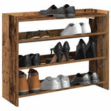 Vidaxl Shoe Rack 80x25x62 CM Madera procesada Madera vieja