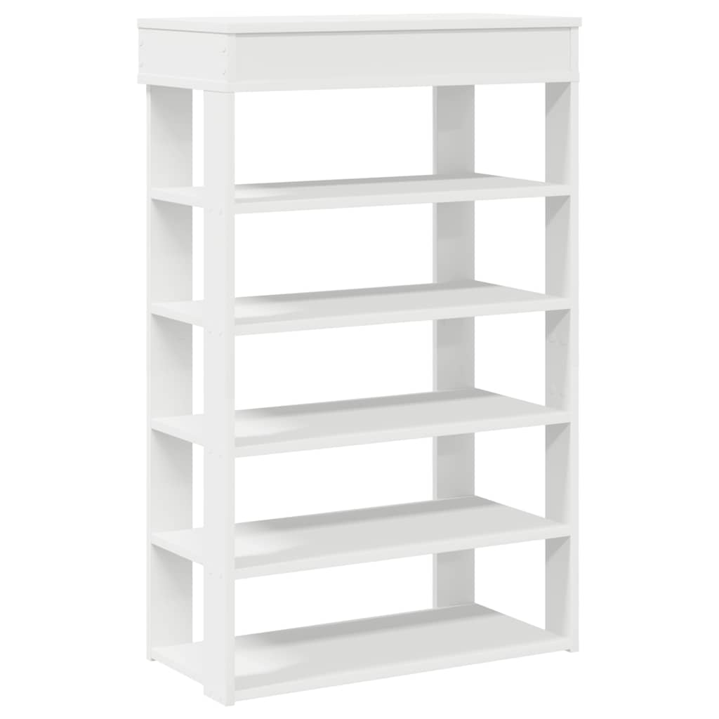 Vidaxl Shoe Rack 60x30x98 cm Behandlet trehvit