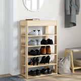 Vidaxl Shoe Rack 60x30x98 cm forarbejdet træ sonoma eg -farvet