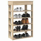 Vidaxl Shoe Rack 60x30x98 cm forarbejdet træ sonoma eg -farvet