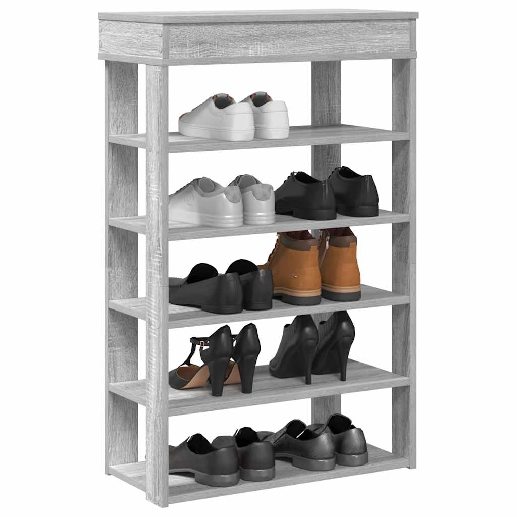 Rack à chaussures Vidaxl 60x30x98 cm en bois propice de son sonoma