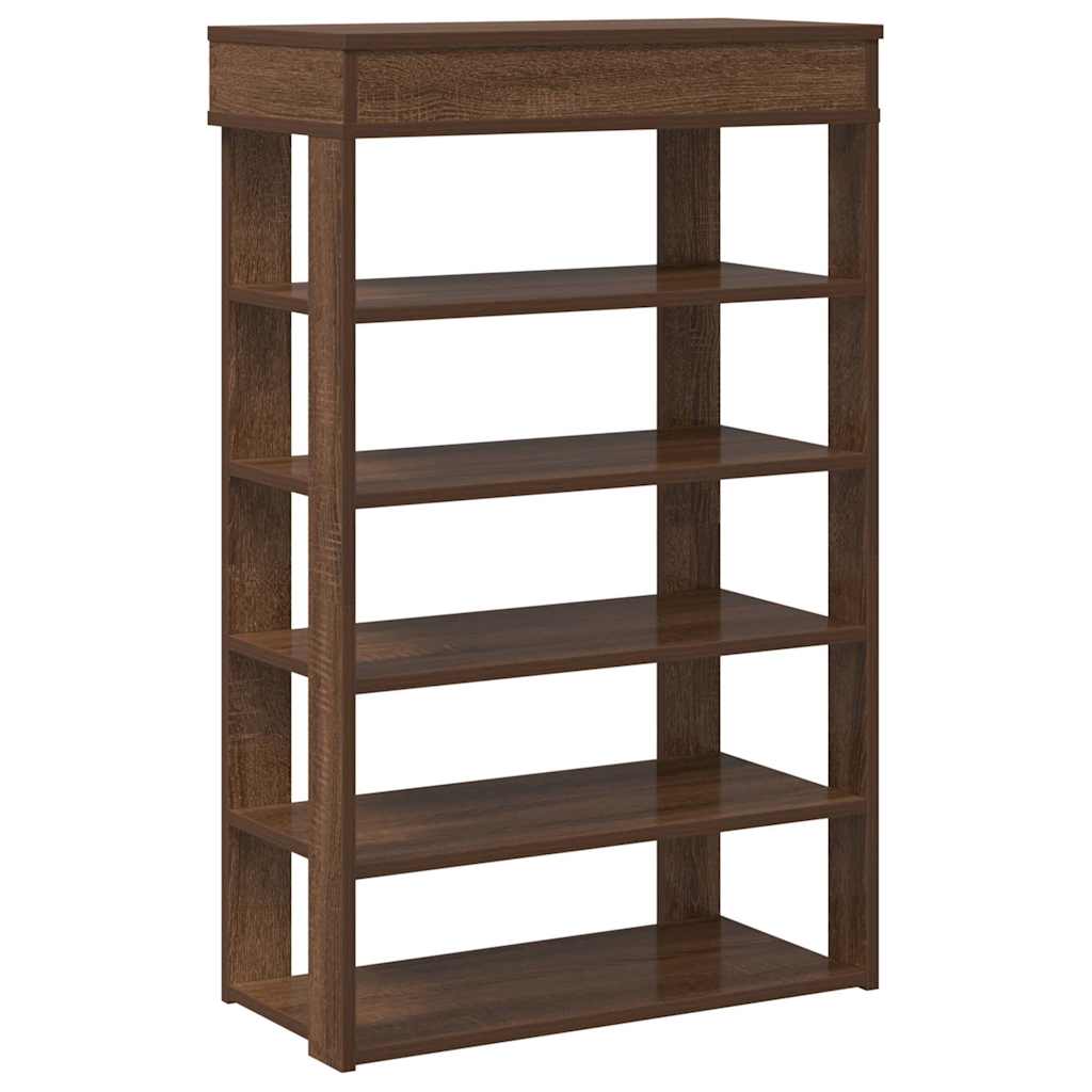 Vidaxl shoe rack 60x30x98 cm processed wood brown oak color