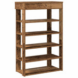 VidaXL shoe rack 60x30x98 cm processed wood old wood -colored