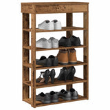 VidaXL shoe rack 60x30x98 cm processed wood old wood -colored