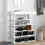 Vidaxl Shoe Rack 80x30x98 cm forarbejdet træhvide