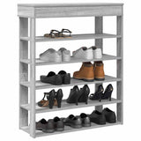 Vidaxx Schuhregal 80x30x98 cm verarbeitetes Holz Sonoma grau