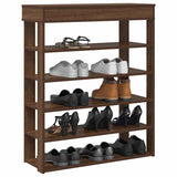 Vidaxl Shoe Rack 80x30x98 cm przetworzony drewniany brązowy kolor dębowy