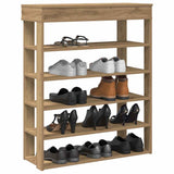 Vidaxl Shoe Rack 80x30x98 cm Behandlet trehistet eikfarge