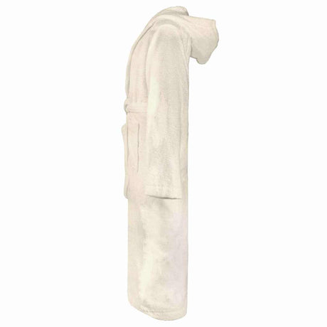 Vidaxl badjas kinn crème xl katoen