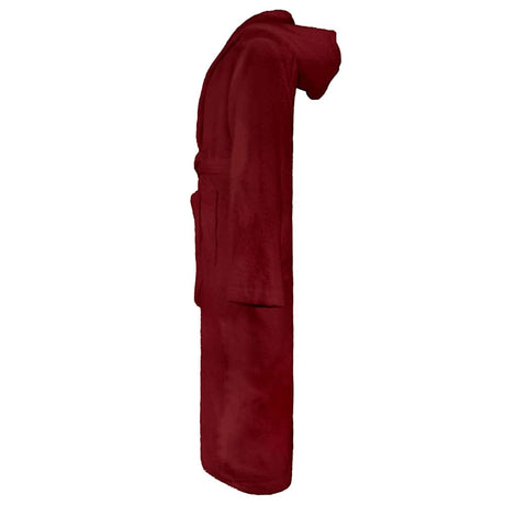 Vidaxl badjas kinn rood s katoen