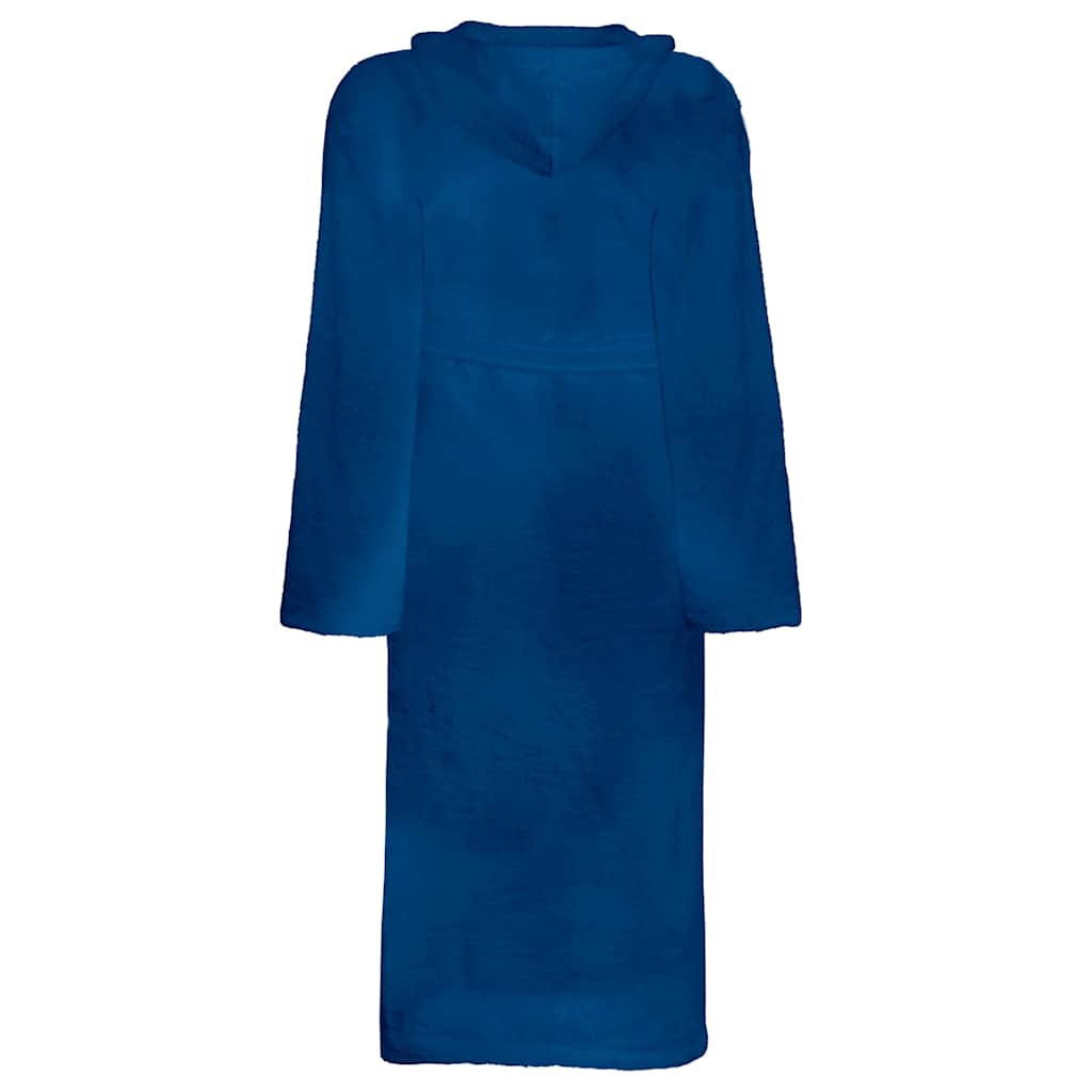 Vidaxl badjas kinn blauw m katoen