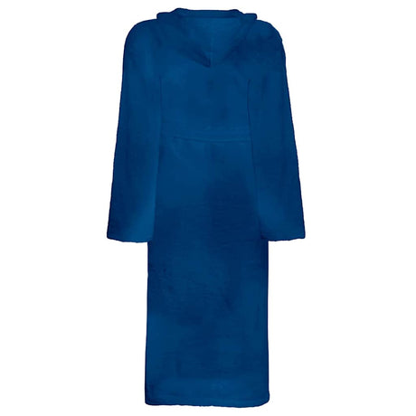Vidaxl badjas kinn blauw l katoen