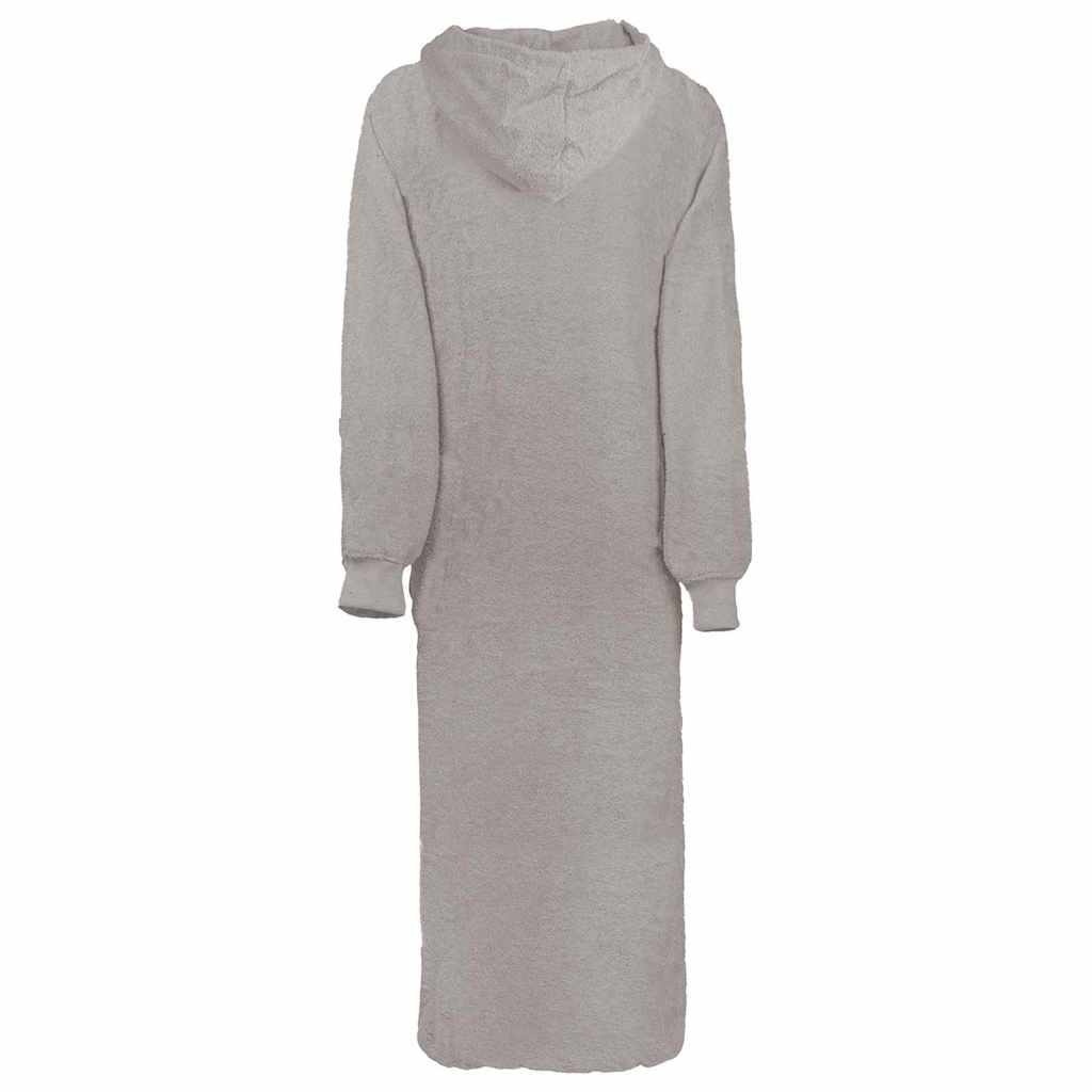 Vidaxl deken hoodie kinn grijs xxl katoen