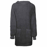 Vidaxl deken hoodie kinn antraciet l katoen