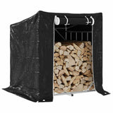 Vidaxx Kaminholzregal mit Regenschutz 100,5x100,5x110,5 cm Stahl