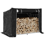 Vidaxx Kaminholzregal mit Regenschutz 150,5x100,5x110,5 cm Stahl