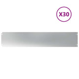 Vidaxl gazonranden 30 st 20x103 cm gegalvaniseerd staal
