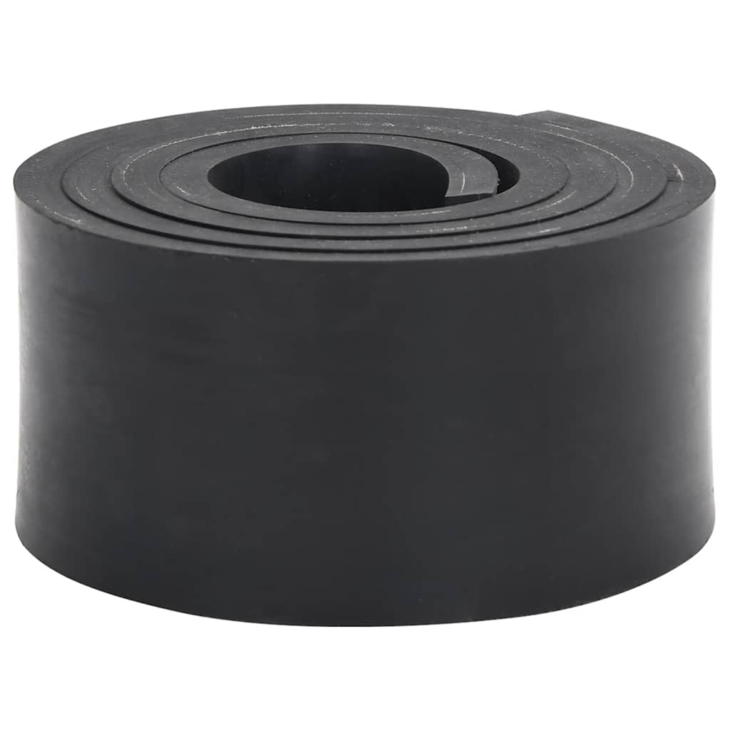 Vidaxl Borde de goma para Snow Stop 150x8x1 CM Negro