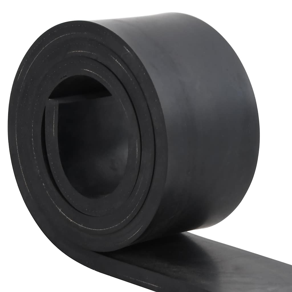 Vidaxl rubber edge for snow plow 150x8x1 cm black