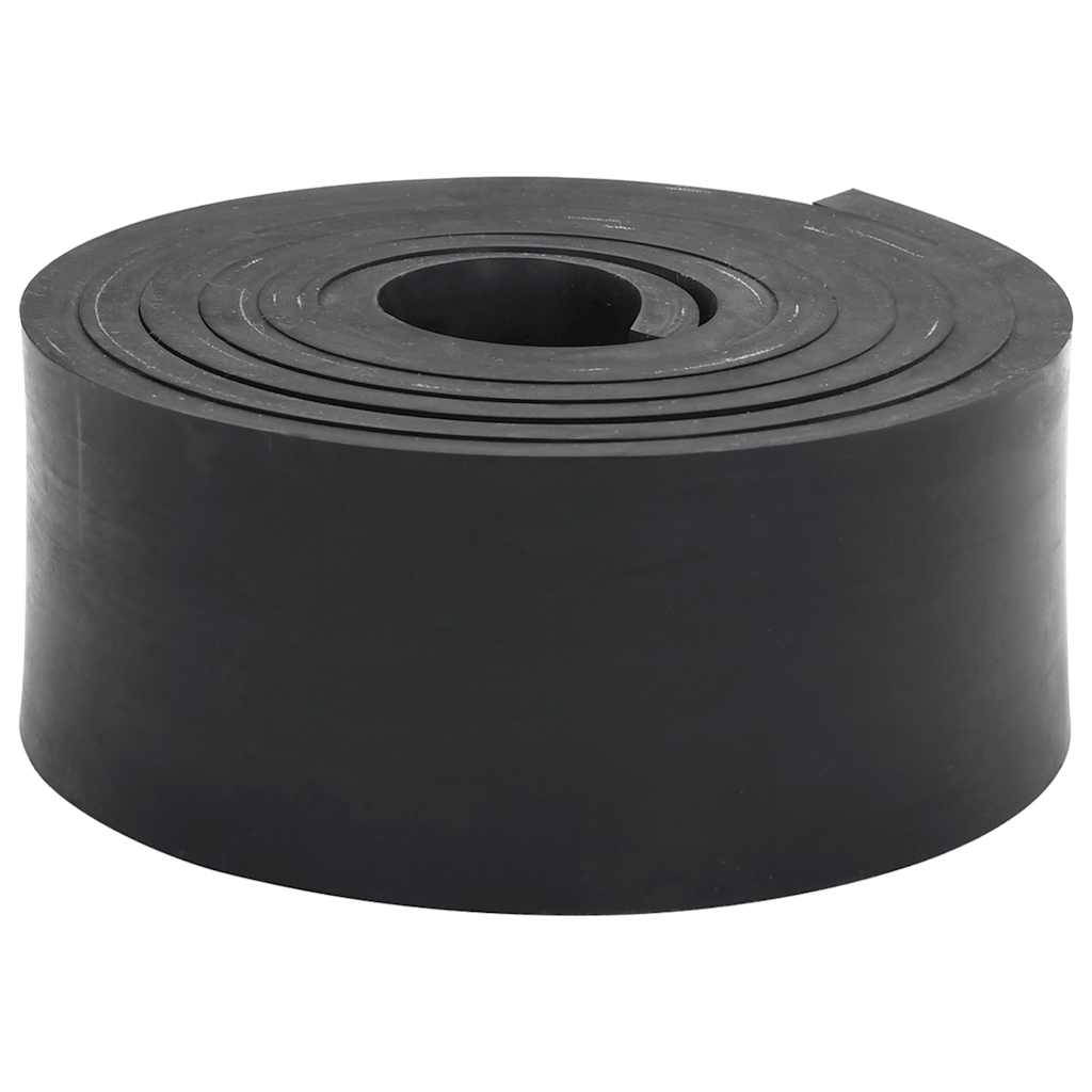 Vidaxl Edge de goma para Snow Stop 300x8x1 CM Negro