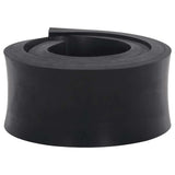 Vidaxl rubber edge for snow plow 120x8x2 cm black