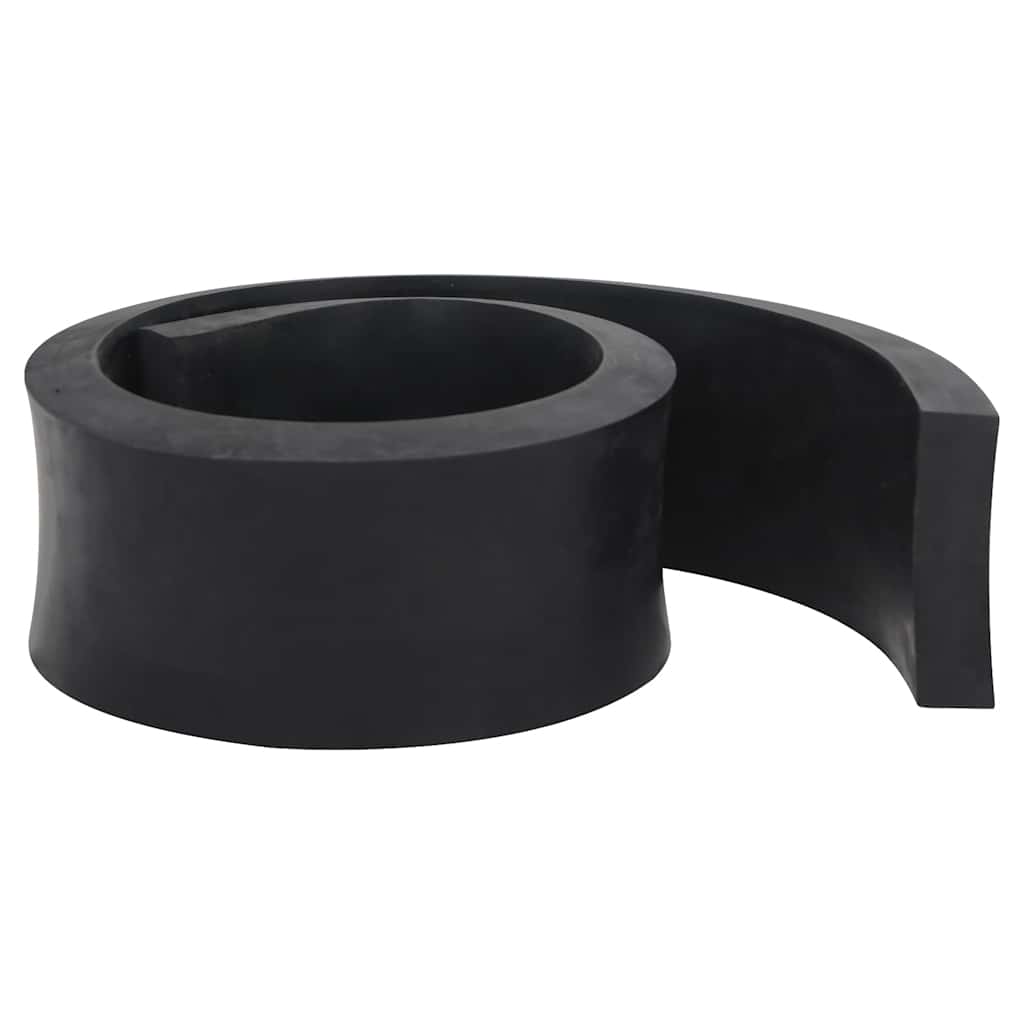 Vidaxxl Gummikante für Schneepflug 120x8x2 cm schwarz