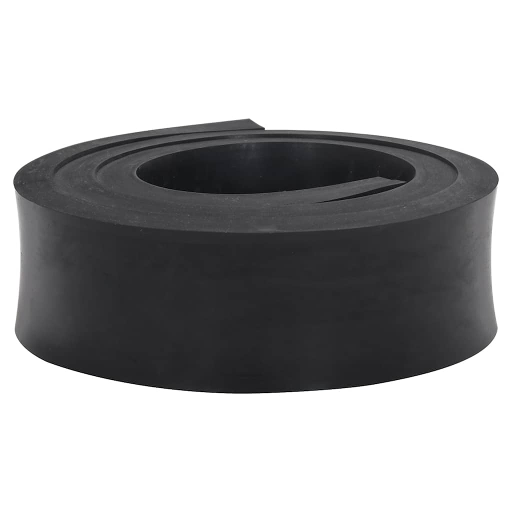 Vidaxl rubber edge for snow plow 200x8x2 cm black