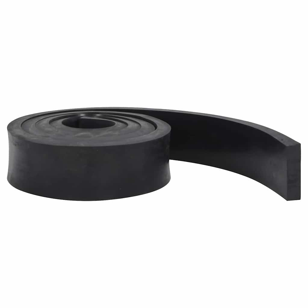 Vidaxl rubber edge for snow plow 250x8x2 cm black