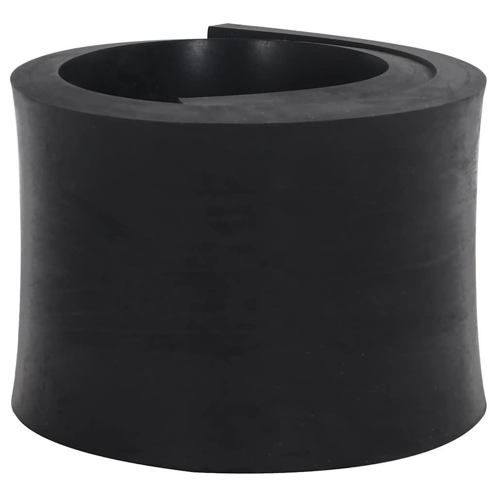 Vidaxl rubber edge for snow plow 120x15x2 cm black