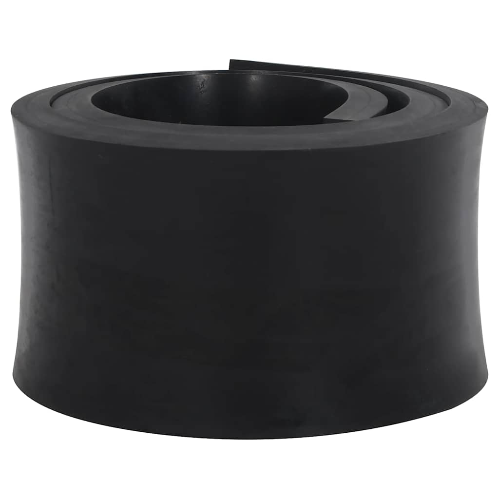 Vidaxl rubber edge for snow plow 200x15x2 cm black