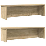 Vidaxl keukenrekken stapelbaar 2 st 50x15x16 cm sonoma eikenkleurig
