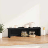 Vidaxx Küchenregal stapelbar 60x15x16 cm lackiertes Holz schwarz