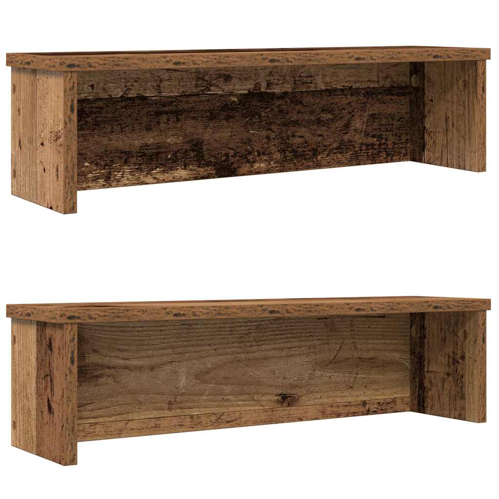 Vidaxx stapelbare Küchenregale 2 Stück 60x15x16 cm altholzfarben