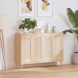 Vidaxl kastdeuren met lamellen 4 st 69x29,5 cm massief grenenhout