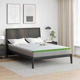 Vidaxl matrastopper wit en groen 180 x 200 cm jacquard stof