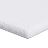 Vidaxl matrastopper wit 80 x 200 cm jacquard stof