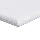 Vidaxl matrastopper wit 90 x 200 cm jacquard stof