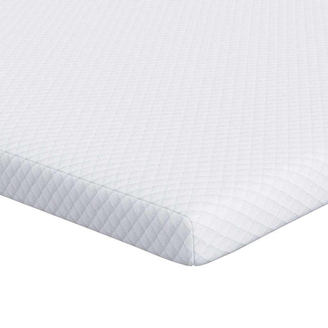 Vidaxl matrastopper wit 80 x 200 cm jacquard stof