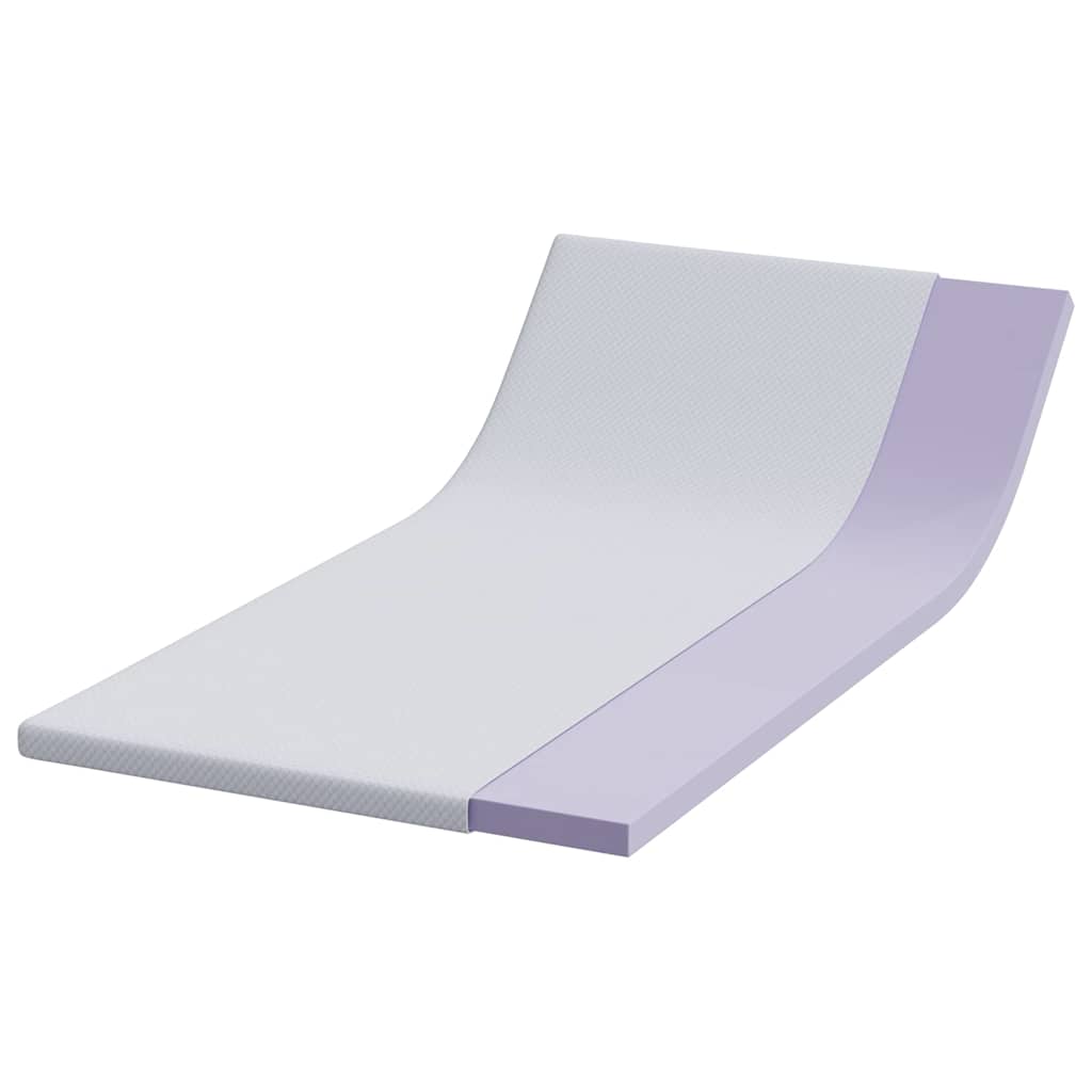 Vidaxl matrastopper wit 90 x 190 cm jacquard stof