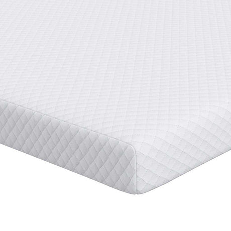 Vidaxl matrastopper wit 200 x 200 cm jacquard stof