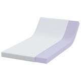 Vidaxl matrastopper wit 90 x 190 cm jacquard stof