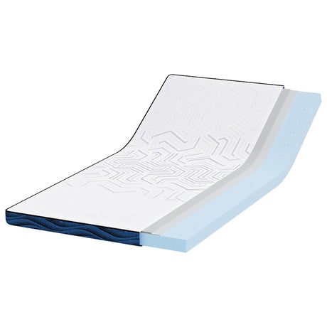 Vidaxl matrastopper wit 90 x 190 cm jacquard stof