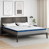 Vidaxl matrastopper wit 200 x 200 cm jacquard stof