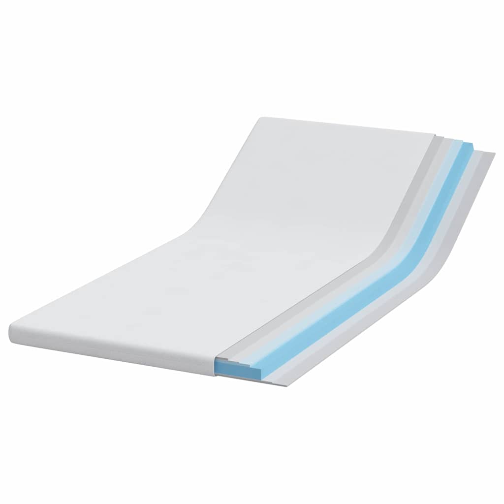 Vidaxl matrastopper wit 90 x 190 cm jacquard stof